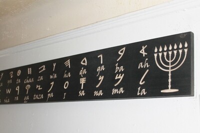 Palio Hebrew Alphabet Wall Plaques