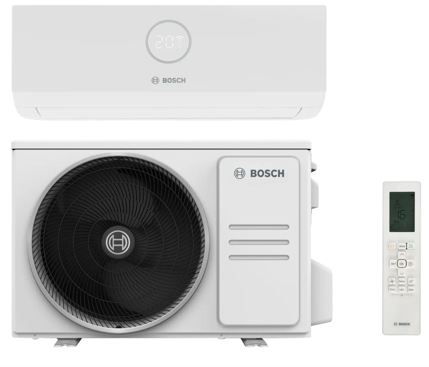 Climate 3000i - R32 Bosch Home Comfort 3,5kW Ensemble complet climatisation reversible chauffage/raffraichissement