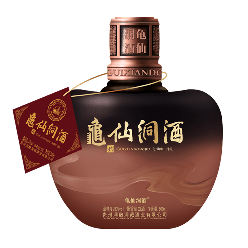 龟仙洞53度龟仙洞酒丹霞500ml 洞酿洞藏酱香型白酒单瓶装