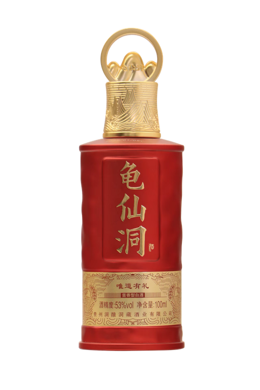龟仙洞酒.唯道有礼艾.酱香型白酒100ml*5 53%vol