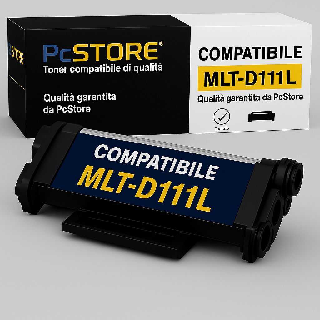 Toner Compatibile Samsung MLT-D111L MLT-D111S  Alta Capacità - New-Chip V4.0 2000 Pagine