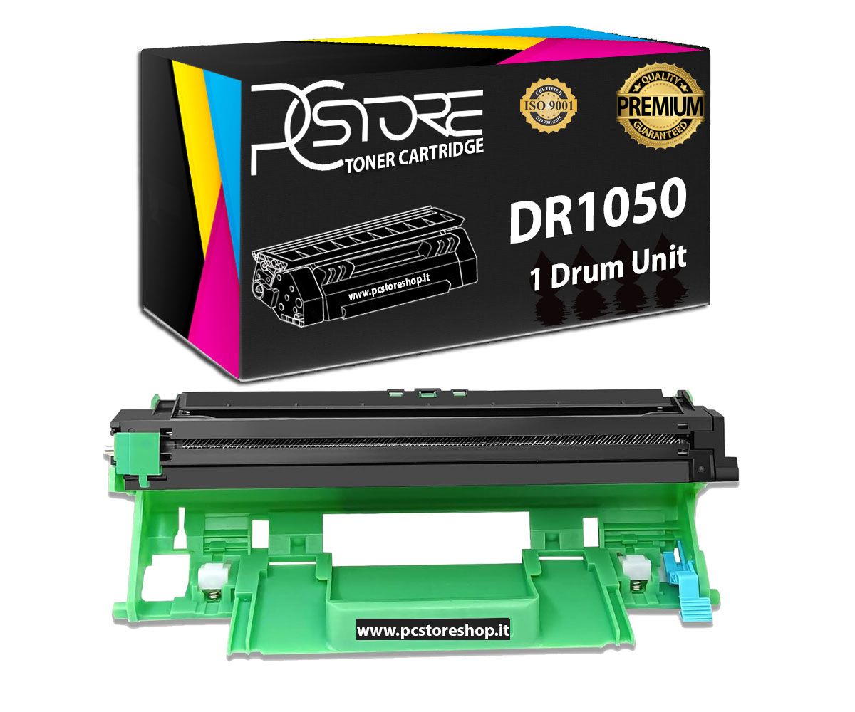 PcStore® DR1050 Drum Tamburo Compatibile per Brother DR-1050 DR1000, 9000 pagine, Alta Capacità