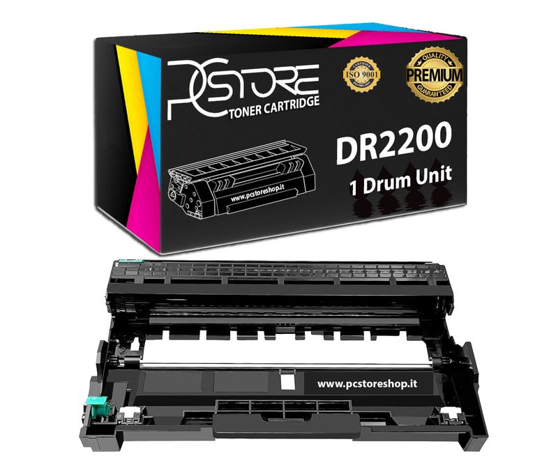 PcStore® DR2200 Drum Tamburo Compatibile per Brother DR-2220 DR-450, 12000 pagine, Alta Capacità