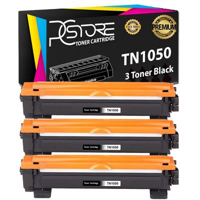 PcStore® Kit 3 TN1000 TN1030 Toner Compatibili per Brother TN-1050 TN1050, 1000 pagine, Nero