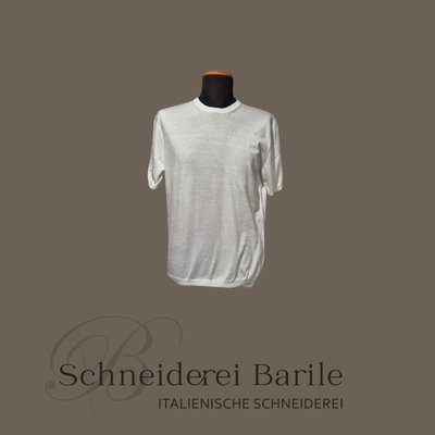 Leichte T-Shirt aus 100 % Baumwolle – Loro Piana Garn – Weiss