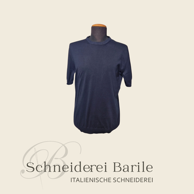 Leichte T-Shirt aus 100 % Baumwolle – Loro Piana Garn – Blau
