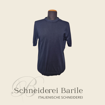 Leichte T-Shirt aus 100 % Baumwolle – Loro Piana Garn – Blau