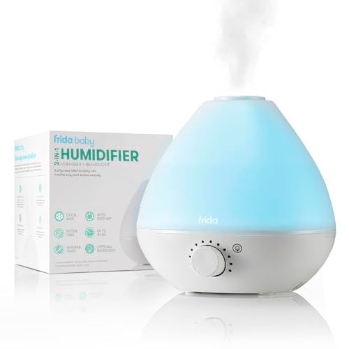 Frida Baby 3-in-1 Cool Mist Humidifier for Baby with Diffuser + Nightlight