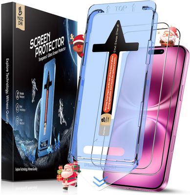 MAGIC JOHN iPhone 16 Pro Max Screen Protector (2-Pack)