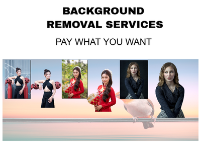 Professional Background Removal Service: Pay What You Want, Upfront