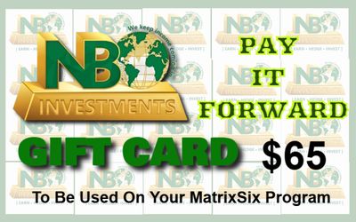 NBO PAY IT FORWARD GIFT CARD