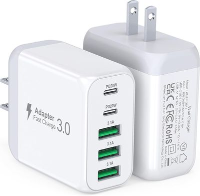 2-Pack USB C Wall Charger Block
