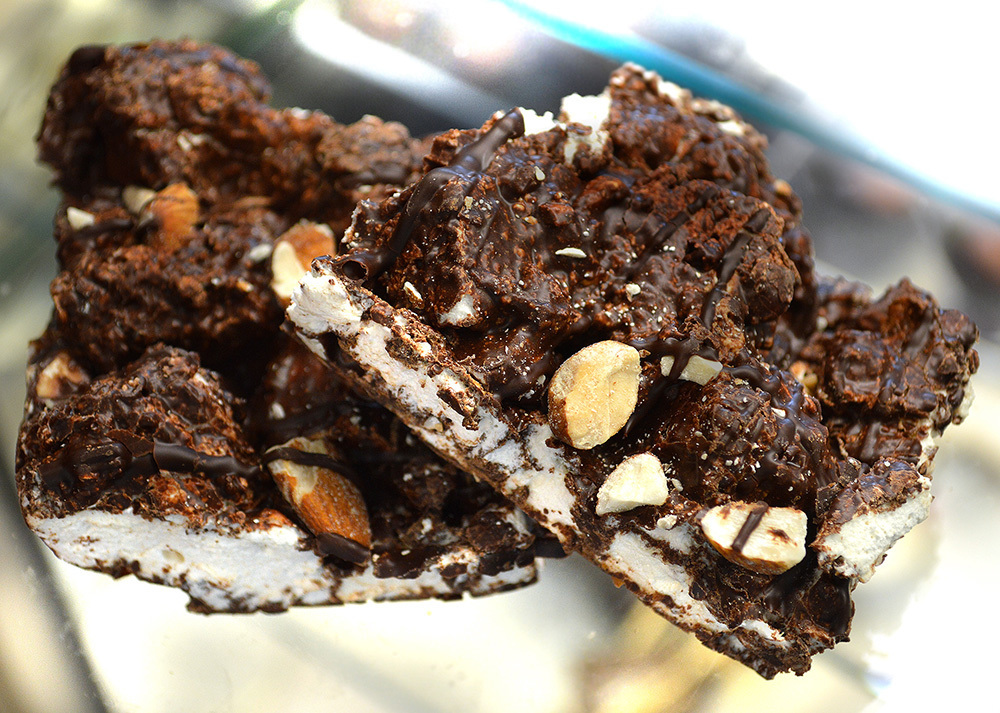 Dark Chocolate Rocky Road with Almonds Dark Chocolate Rocky Road with Almonds