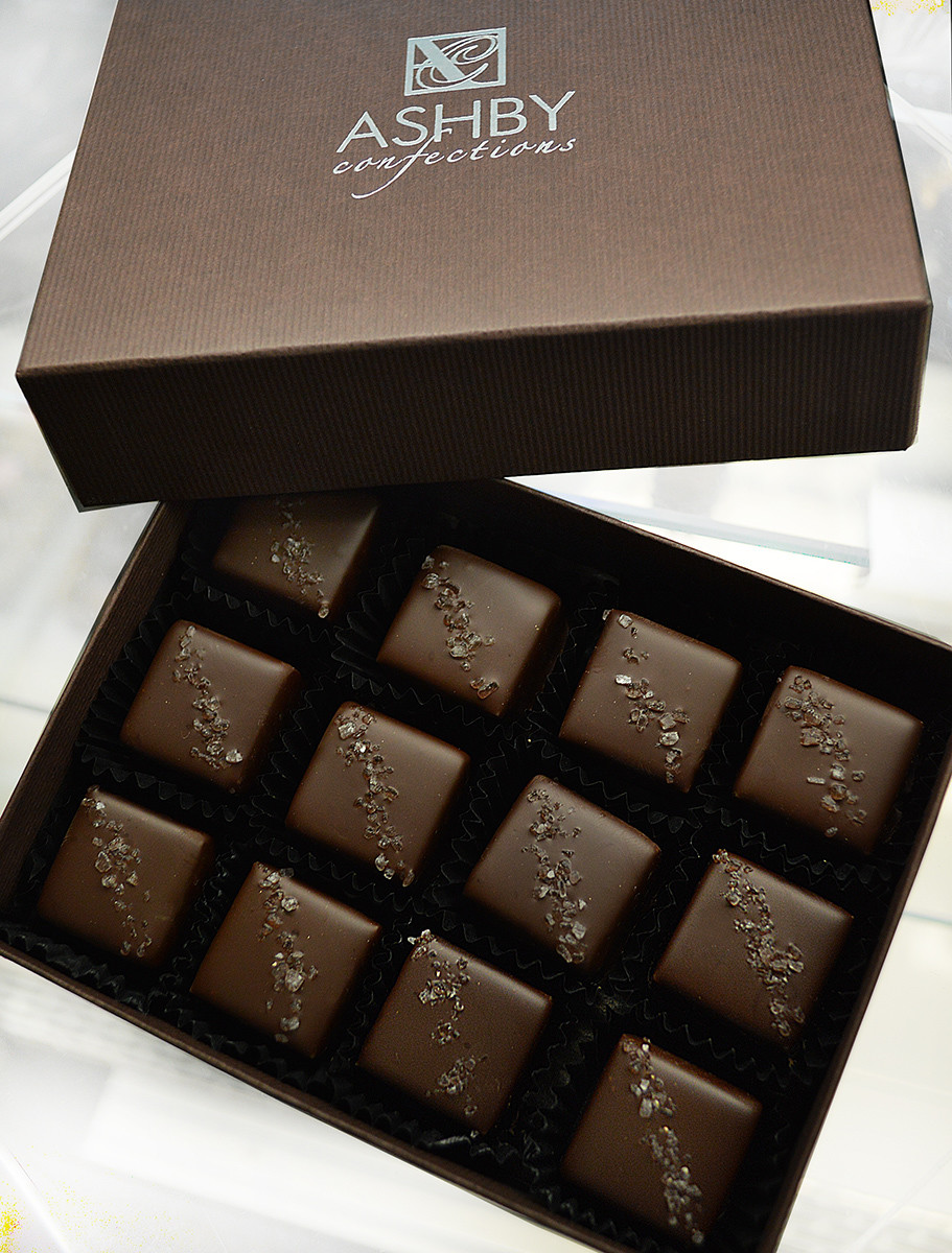 12-Piece Dark Chocolate Salted Caramels 12-Piece Dark Chocolate Salted Caramels