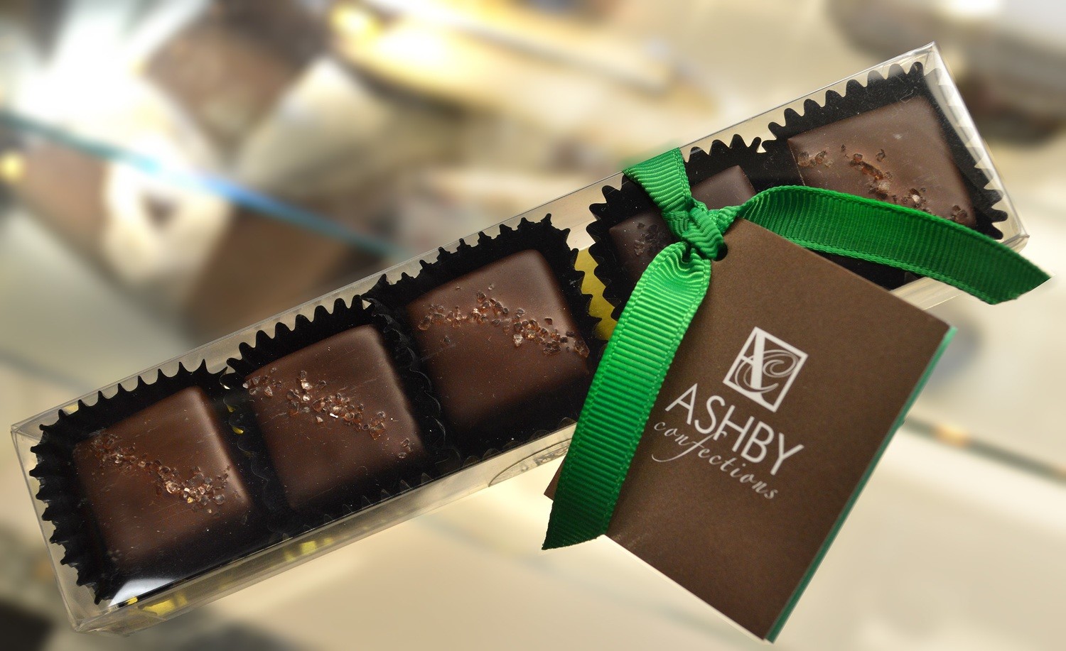 6-Piece Dark Chocolate Salted Caramels 6-Piece Dark Chocolate Salted Caramels