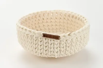 Okrogla dekorativna košara L