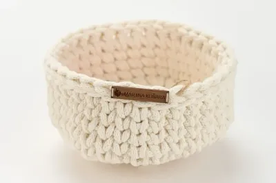 Okrogla dekorativna košara M