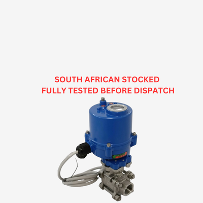 POM44 Heavy Duty Motorized Valve, Ball Type, 1000 psi (69 Bar)- Dual Voltage Electric Actuator 1/2&quot; (DN15) to 1 1/4&quot;(DN32)