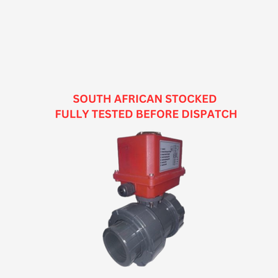 POM20 Motorized PVC/PPH - BSP Threaded Ball Valves (DN25 to DN50)