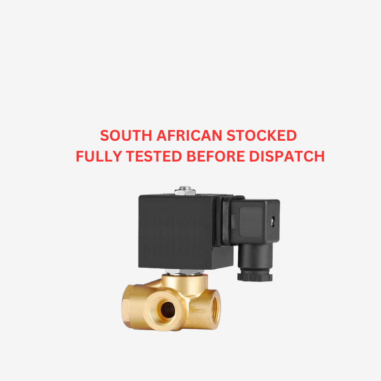 PLZ Brass 3/8&quot; Normally Closed High Pressure Solenoid Valve ( 1 to 150 Bar) - Peek