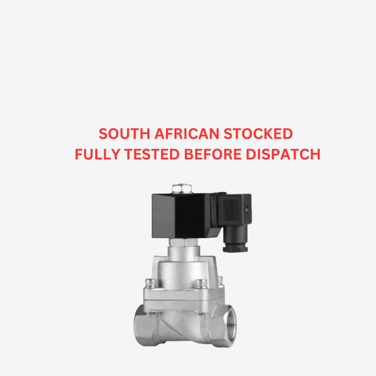 PLG SS304 Normally Closed, High Pressure Solenoid Valve- PTFE