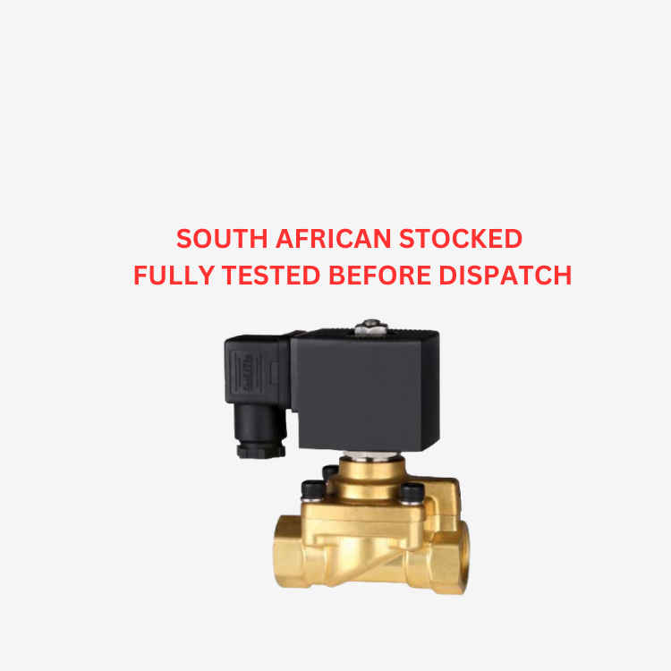 PLGA 1/2&quot; Brass, Normally Closed/Normally Open, High Pressure Solenoid Valve, 50 Bar - VITON