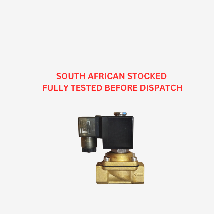 PMO22 1/2&quot; (15mm), Normally Closed Brass Solenoid Valve, 24VDC, NBR Seal