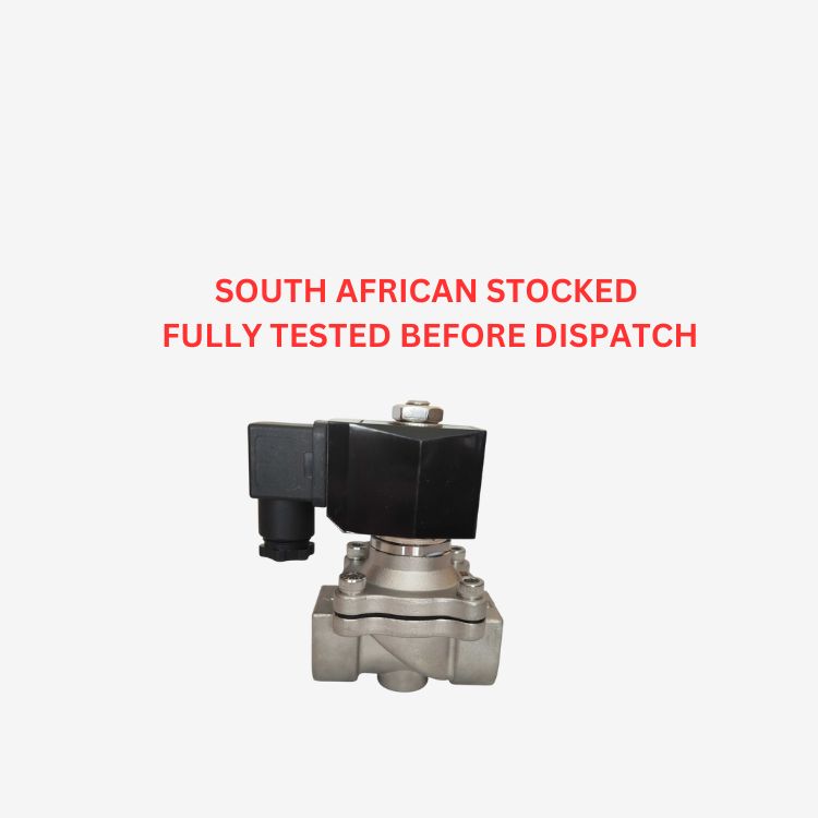 P2W22 Normally Closed SS304 Industrial Electric Solenoid Valve - VITON
