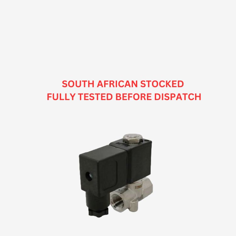 PLM222 Mini Stainless Steel 316 +VITON Seal, Direct Acting (NC) Solenoid Valve