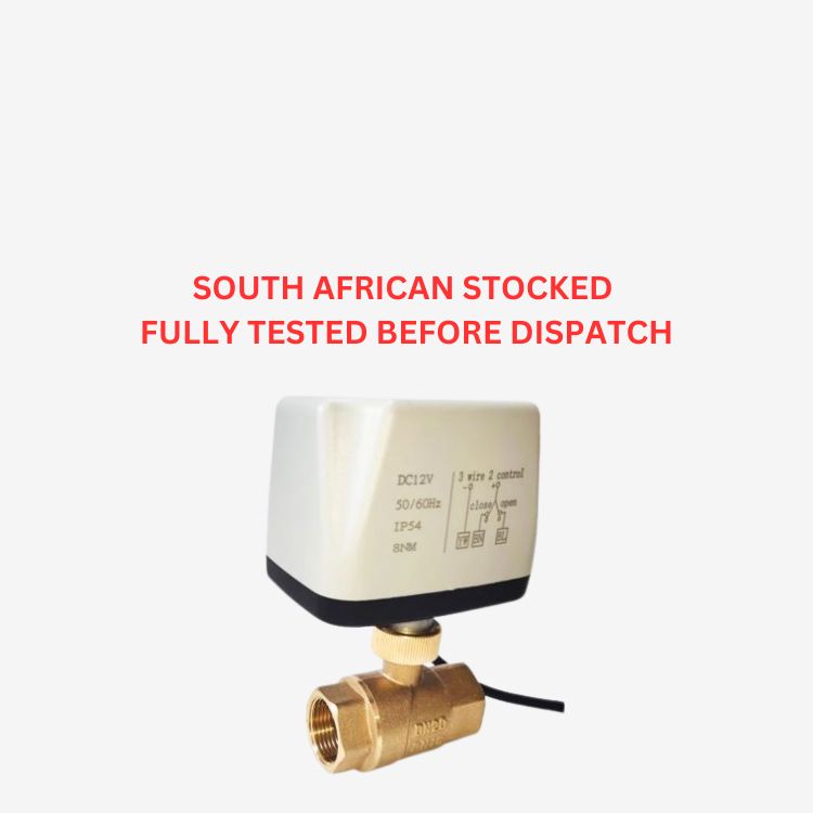 PAV 2-Way 1/2&quot; to 2&quot; Motorized Valve- 3 Wire - IP54-(Not Waterproof -Indoor use or in an Enclosure) - For Clean Water