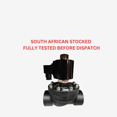 P5W23 Plastic Nylon 1 1/2&quot; (40mm) &amp; 2&quot; (50mm) Large Series, Diaphragm Direct Lifting (Normally Open -N/O) Not for load shedding. Can be used on tank outlets. Coil will burn out if energized constantly