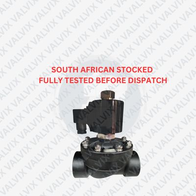 P5W23 Plastic Nylon 1 1/2&quot; (40mm) &amp; 2&quot; (50mm) Large Series, Diaphragm Direct Lifting (Normally Open -N/O) Not for load shedding. Can be used on tank outlets. Coil will burn out if energized constantly