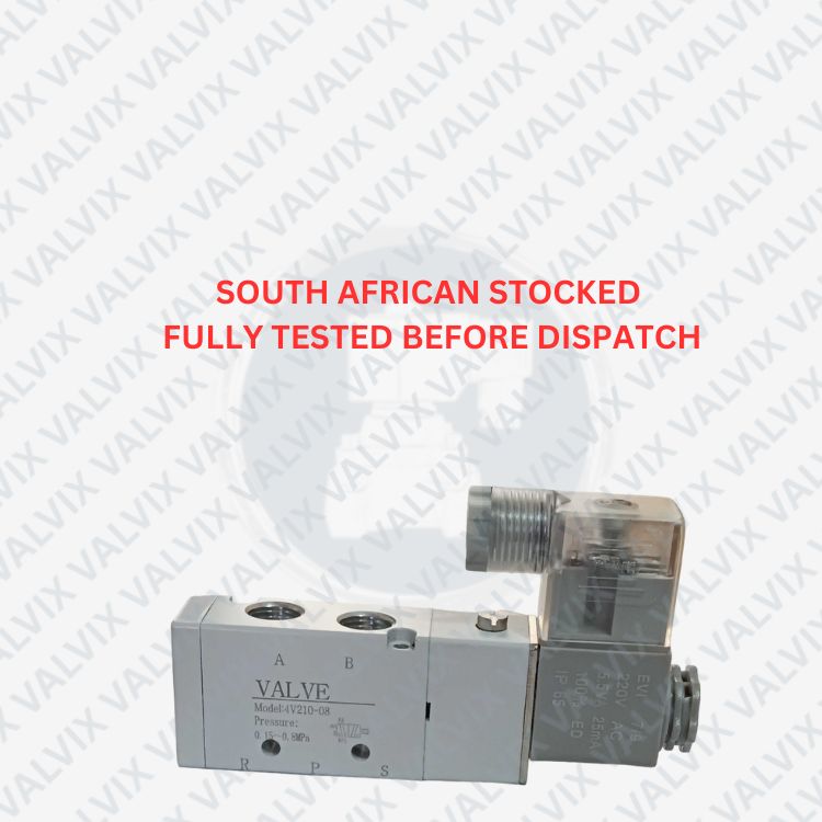 P4V 1/4&quot;, 3/8&quot; &amp; 1/2&quot; 5/2 Way Pneumatic Solenoid Valve