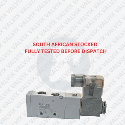 P4V 1/4&quot;, 3/8&quot; &amp; 1/2&quot; 5/2 Way Pneumatic Solenoid Valve