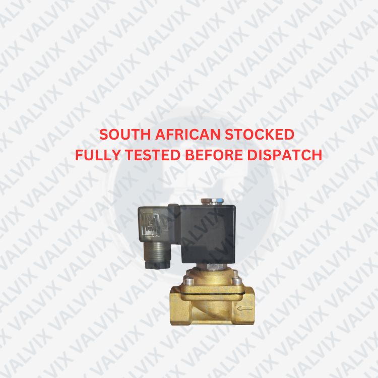 PMO22 1/2&quot; (15mm), Normally Closed Brass Solenoid Valve, 24VDC, NBR Seal
