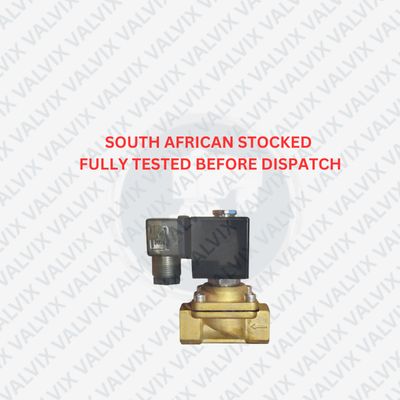PMO22 1/2&quot; (15mm), Normally Closed Brass Solenoid Valve, 24VDC, For Cold Clean Water