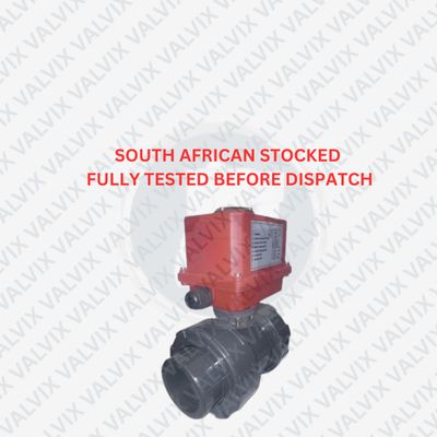 POM20 Motorized PVC/PPH - BSP Threaded Ball Valves (DN25 to DN50)