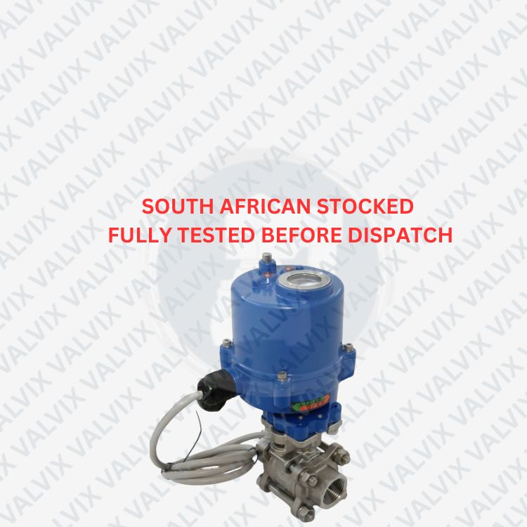 POM44 Heavy Duty Motorized Valve, Ball Type, 1000 psi (69 Bar)- Dual Voltage Electric Actuator 1/2" (DN15) to 1 1/4"(DN32) Ready to Build - E-mail: sales@valvix.co.za