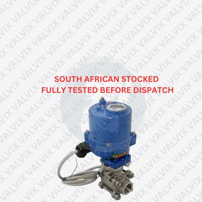 POM44 Heavy Duty Motorized Valve, Ball Type, 1000 psi (69 Bar)- Dual Voltage Electric Actuator 1/2&quot; (DN15) to 1 1/4&quot;(DN32)