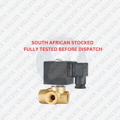 PLZ Brass 3/8&quot; Normally Closed High Pressure Solenoid Valve ( 1 to 150 Bar) - Peek