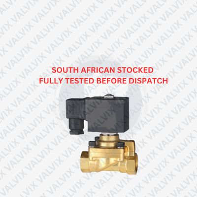 PLGA 1/2&quot; Brass, Normally Closed/Normally Open, High Pressure Solenoid Valve, 50 Bar - VITON