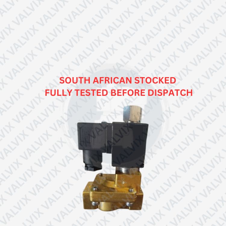 PLPX23 Brass, Normally Open Solenoid Valve - Low Pressure 0.5 to 8 Bar- VITON - (Not for Loadshedding)