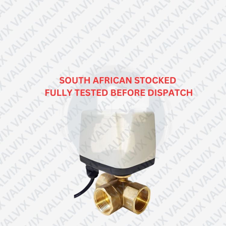 PAV 3-Way 1/2" to 1 1/2" Motorized Valve- 3 Wire- IP54-(Not Waterproof -Indoor use or in an Enclosure) - For Clean Water