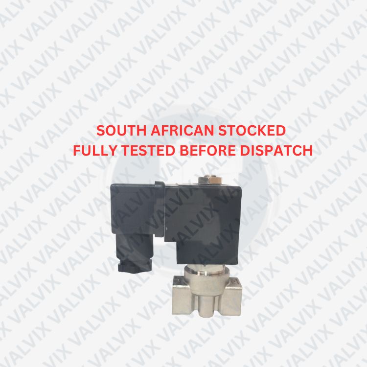 PLM22 1/4" Full Industrial SS 316 &amp; Viton Series Valves, Normally Closed, Direct Acting Solenoid Valve