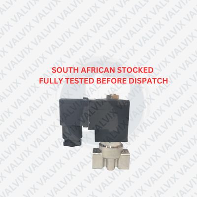 PLM22 1/4" Full Industrial SS 316 &amp; Viton Series Valves, Normally Closed, Direct Acting Solenoid Valve