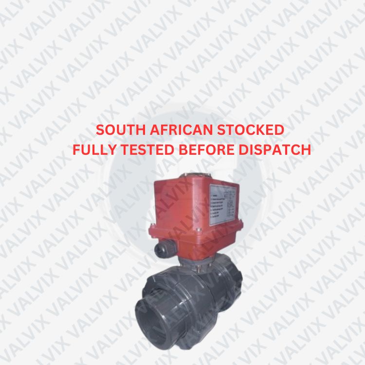 POM20 Motorized PVC/PPH - BSP Threaded Ball Valves (DN25 to DN50)