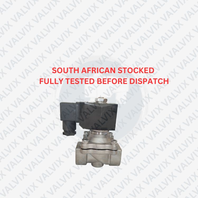 P2W22 Normally Closed SS304 Industrial Solenoid Valve - VITON
