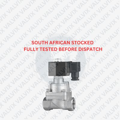 PLG SS304 Normally Closed, High Pressure Solenoid Valve- PTFE