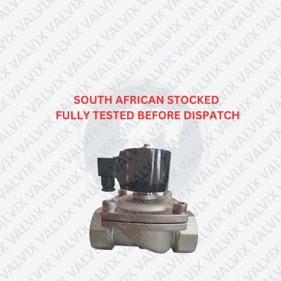 PQ22 1 1/4" 32mm Stainless Steel, Normally Closed Solenoid Valve