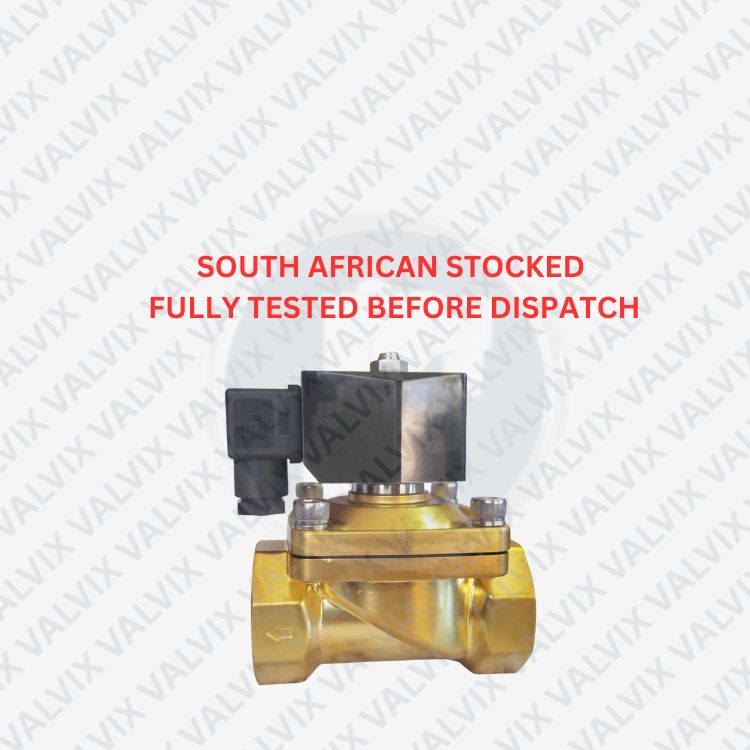 PZW 1 1/2" 40mm Brass Normally Closed Solenoid Valve